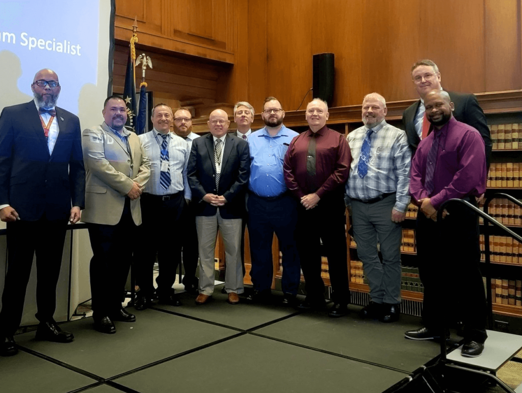 Portrait of the group for Veterans Award Group for Southern Indiana Works