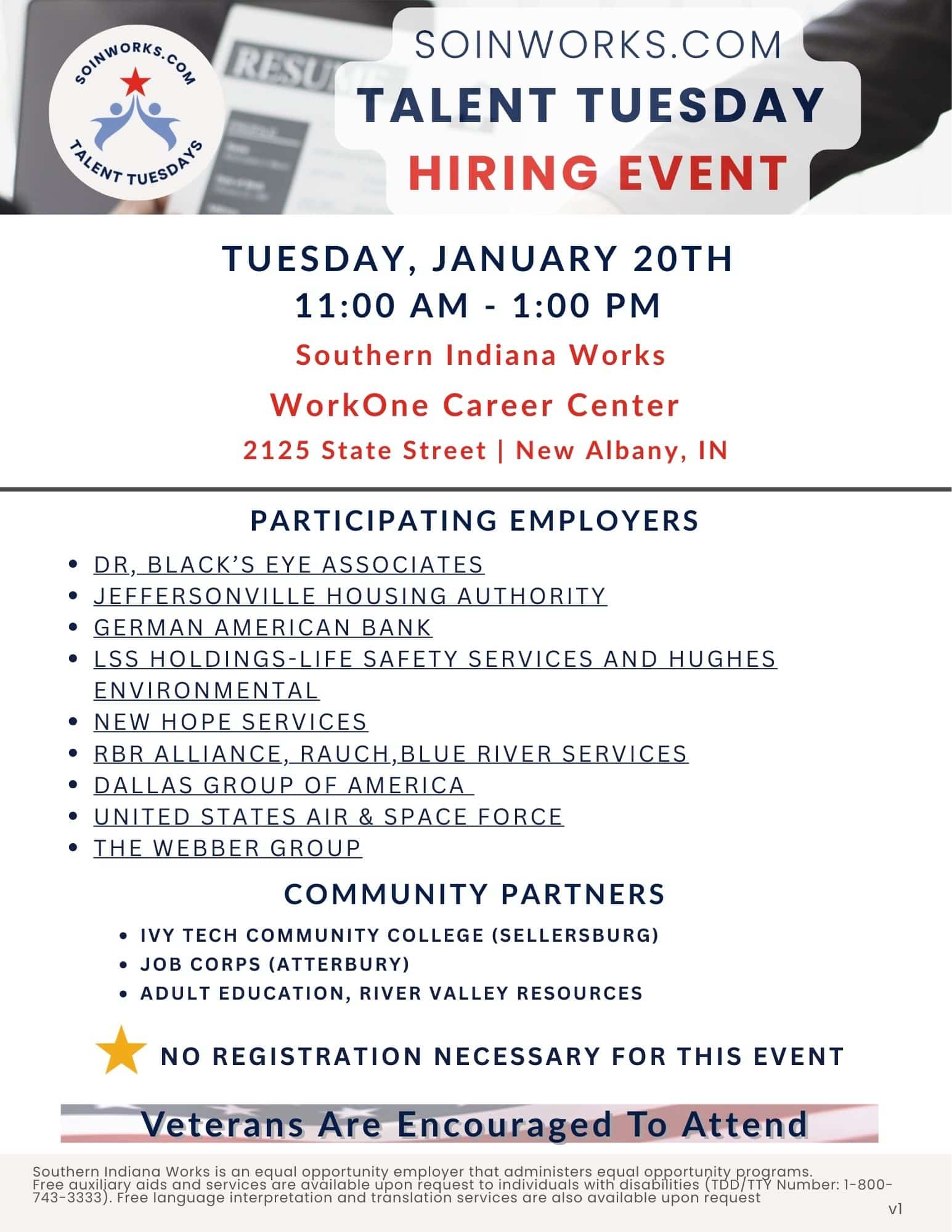 Talent Tuesday Hiring Event